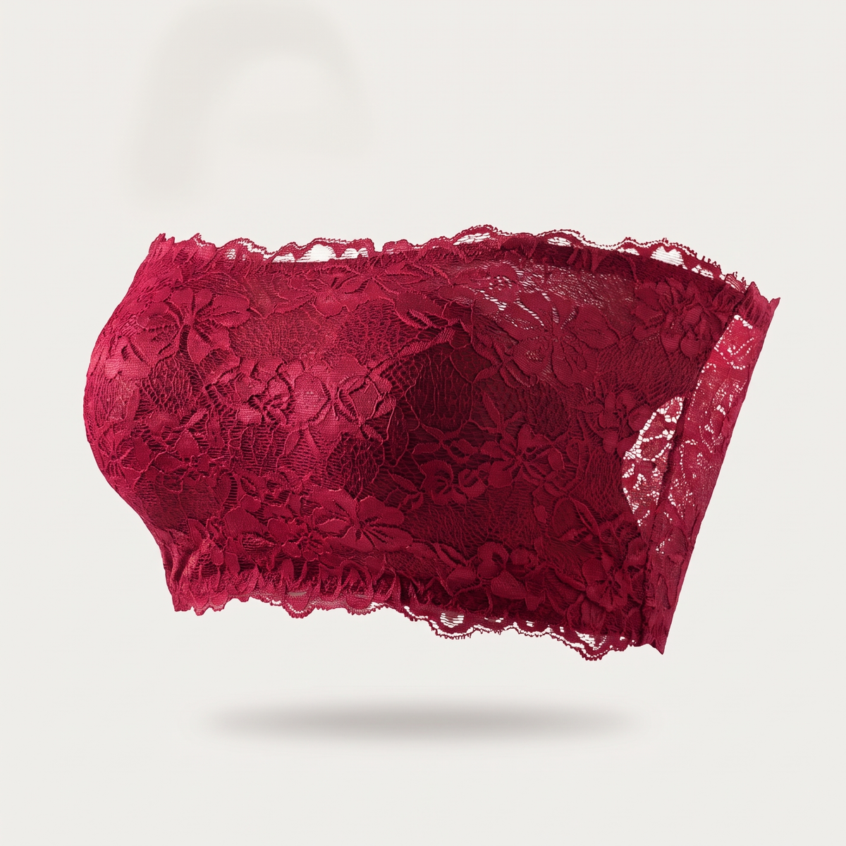 Avéline Floral Lace Strapless Bandeau Bra