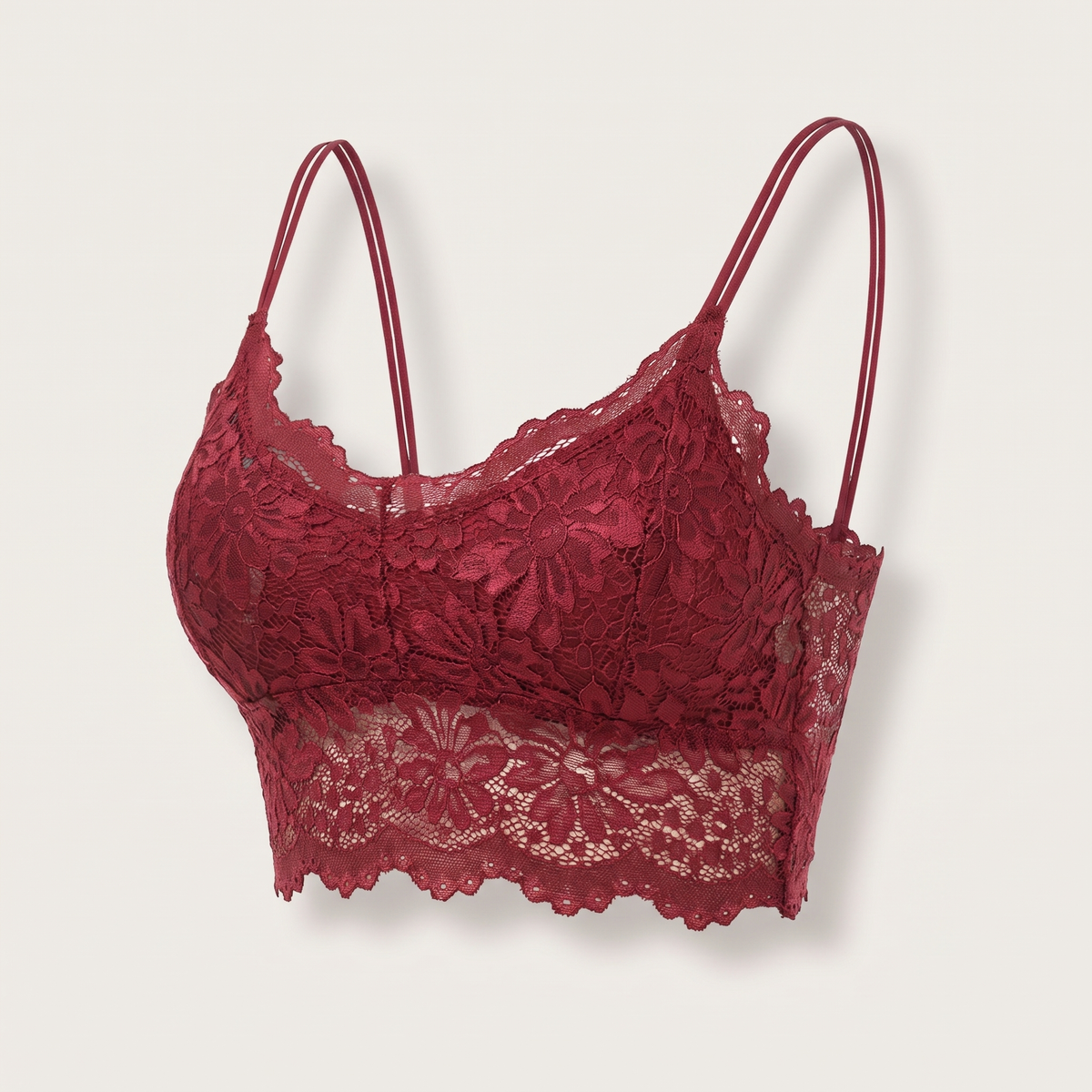 Avéline Floral Lace Bralette Crop Top