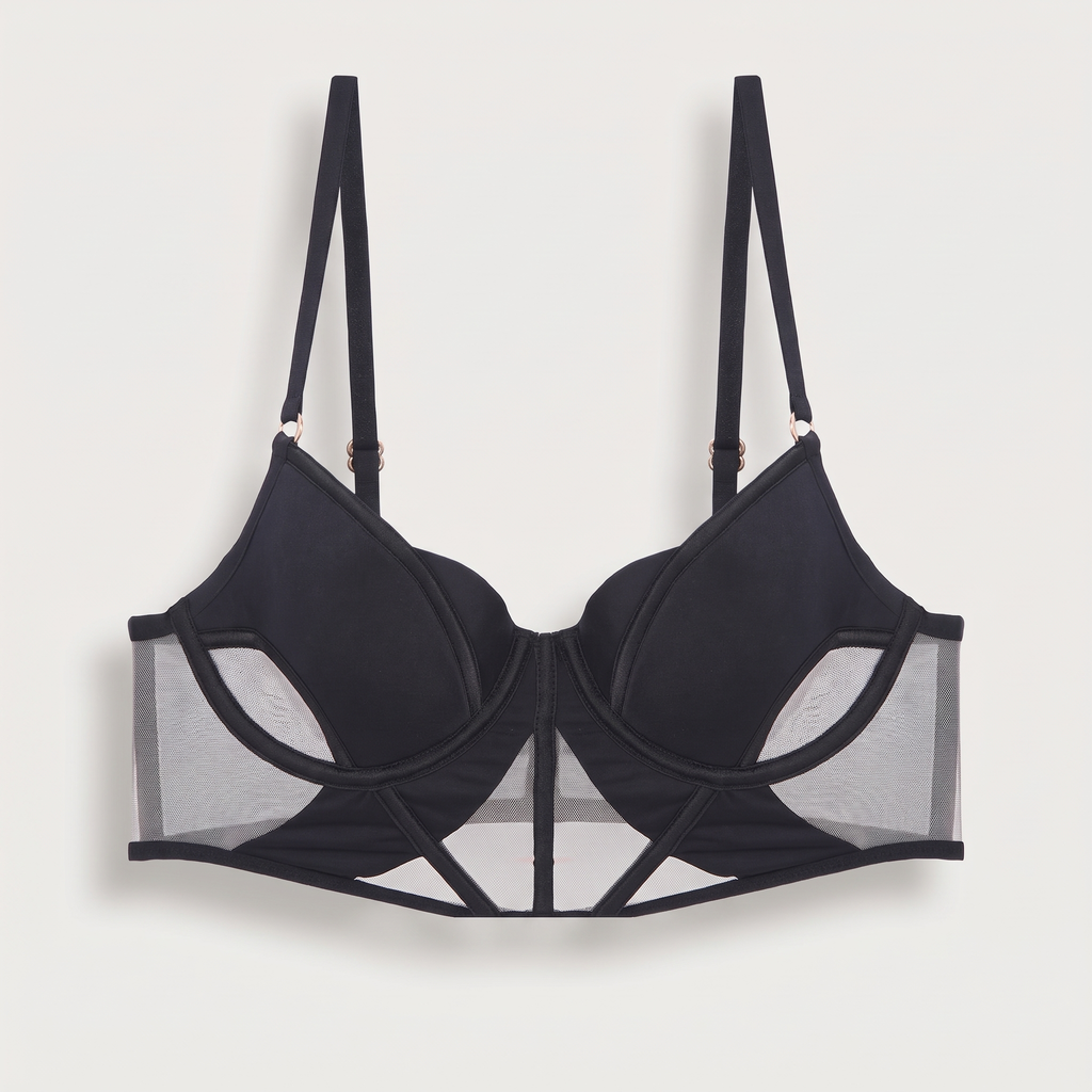 Avéline Push-Up Mesh Hollow Bra
