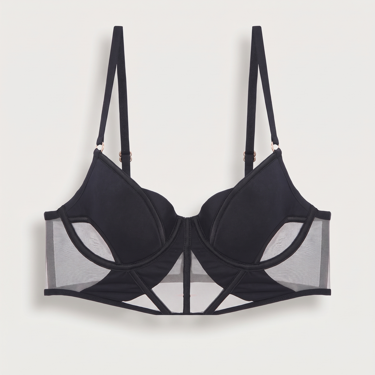 Avéline Push-Up Mesh Hollow Bra