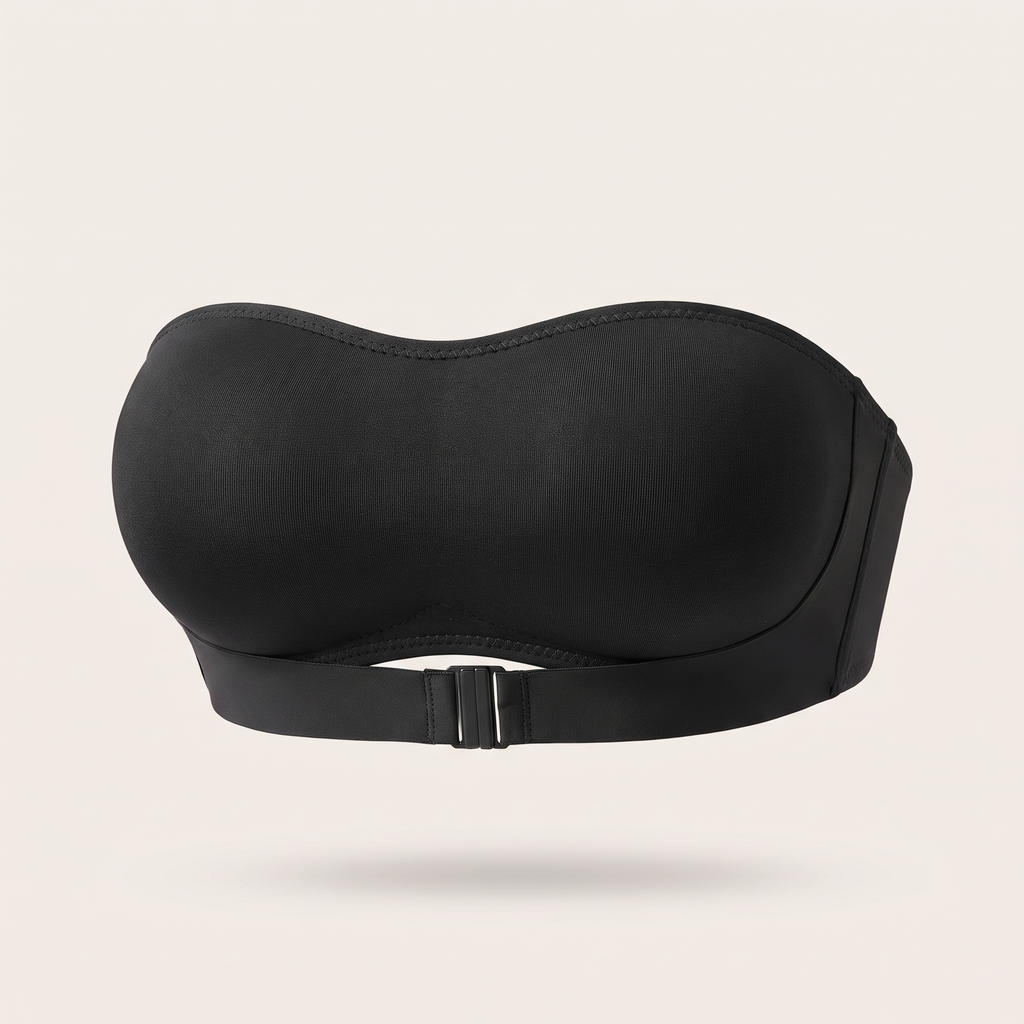 Avéline Sexy Strapless Buckle-Front Bandeau Bra Top