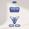 Avéline Sheer Mesh Bandeau Bra & Thong Set