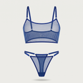 Avéline Mesh See-Through Camisole Bra 2-Piece Set