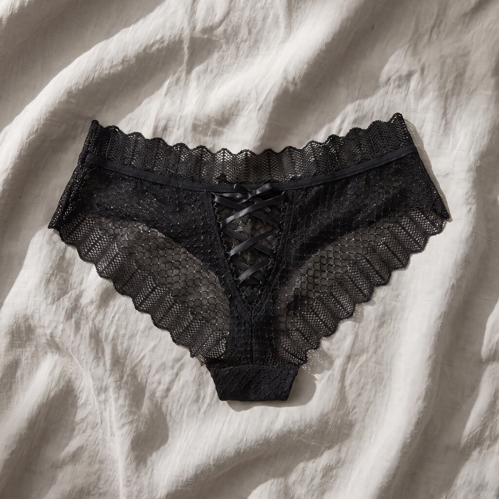 Avéline Plus-Size Floral Lace Crisscross Panties