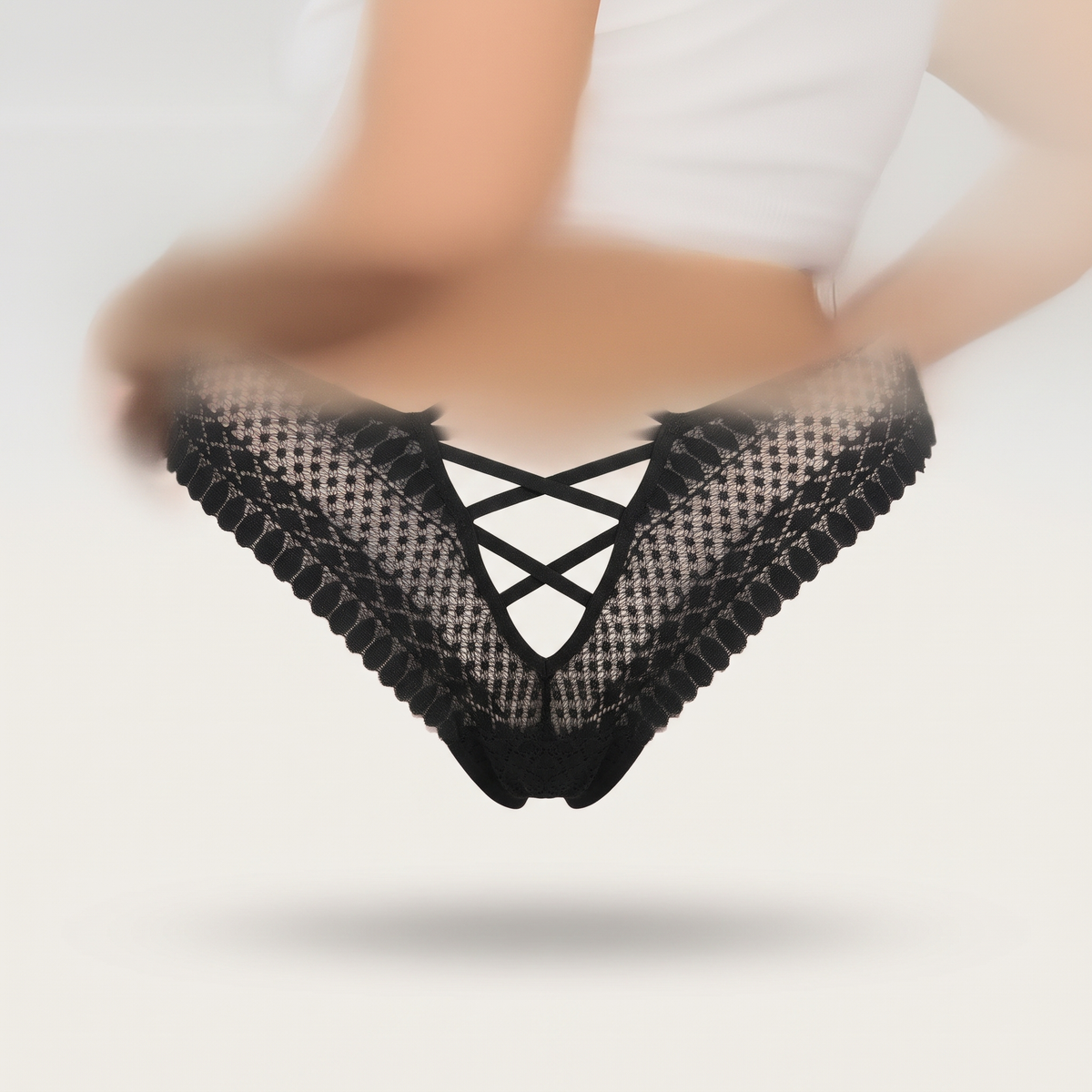 Avéline Plus-Size Lace Triangle Panties