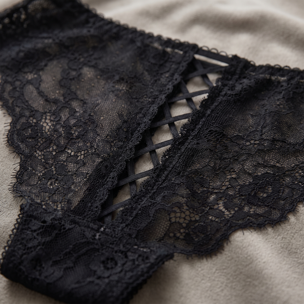 Avéline Floral Lace-Up Crisscross Briefs