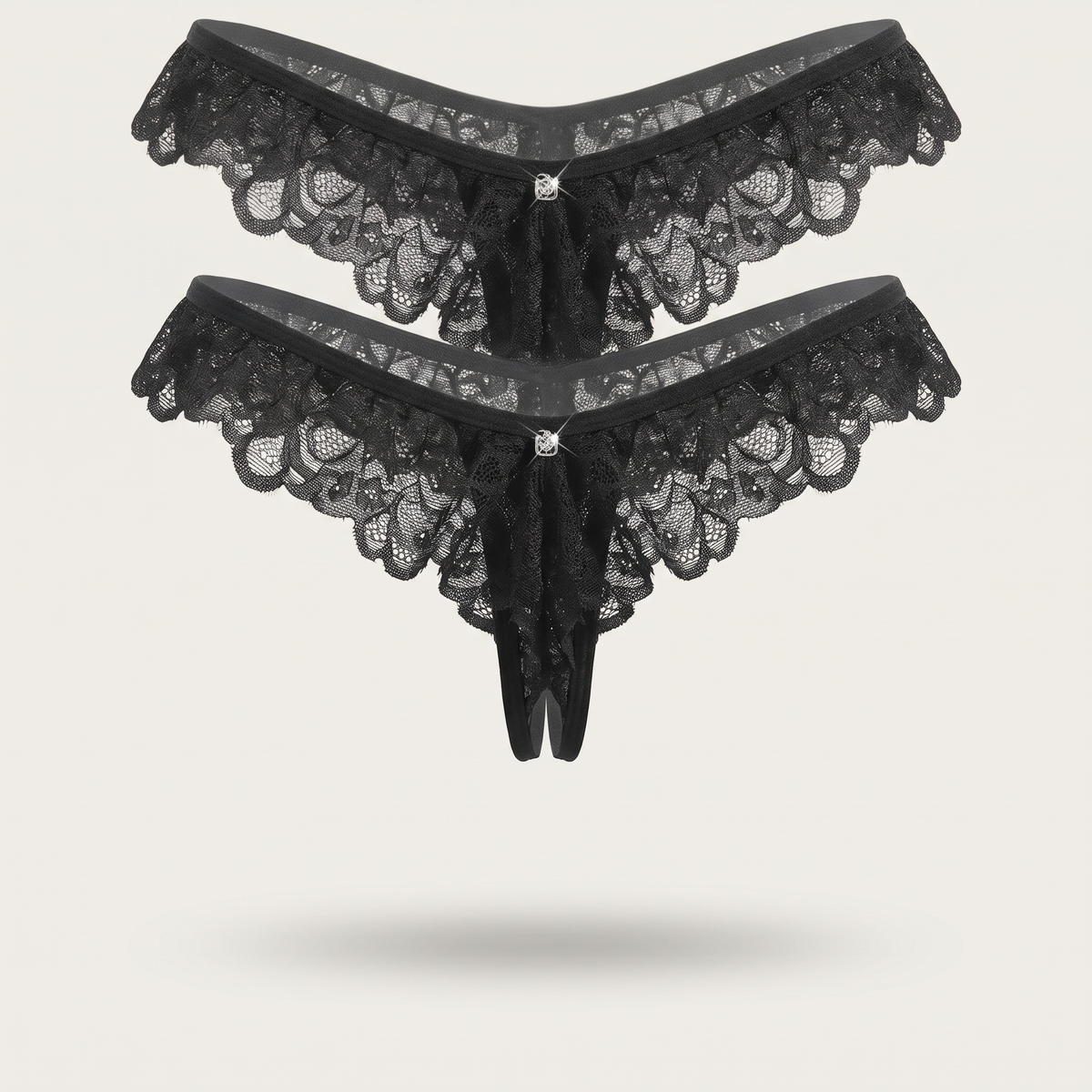 Avéline Lace Criss-Cross Thong