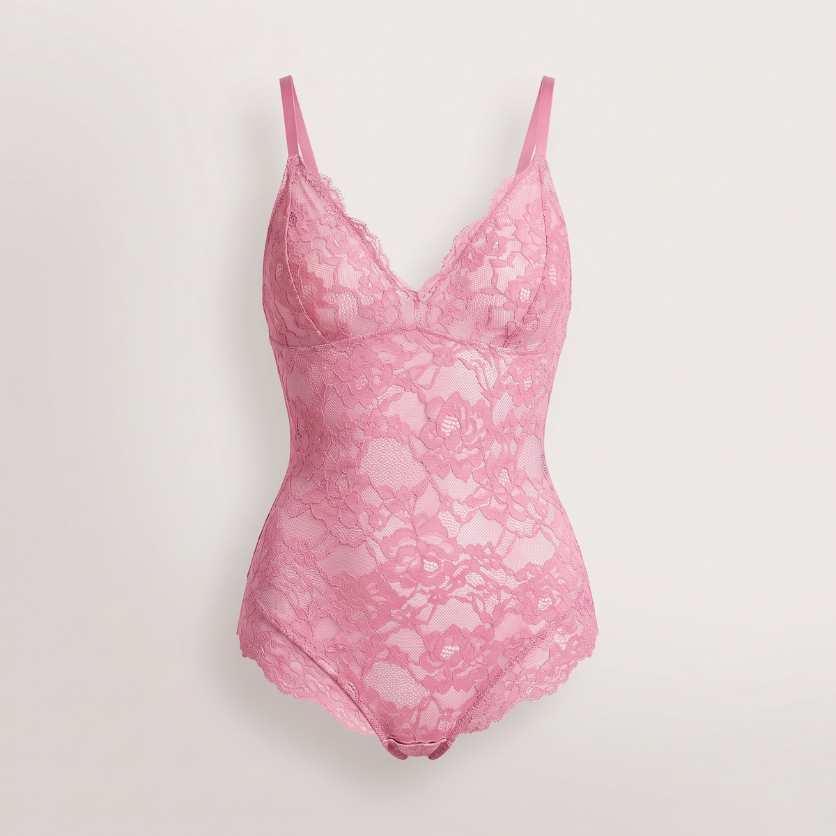 Avéline Firm-Control Full-Lace Thong Bodysuit