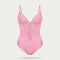 Avéline Lace Deep V-Neck Sculpting Thong Bodysuit