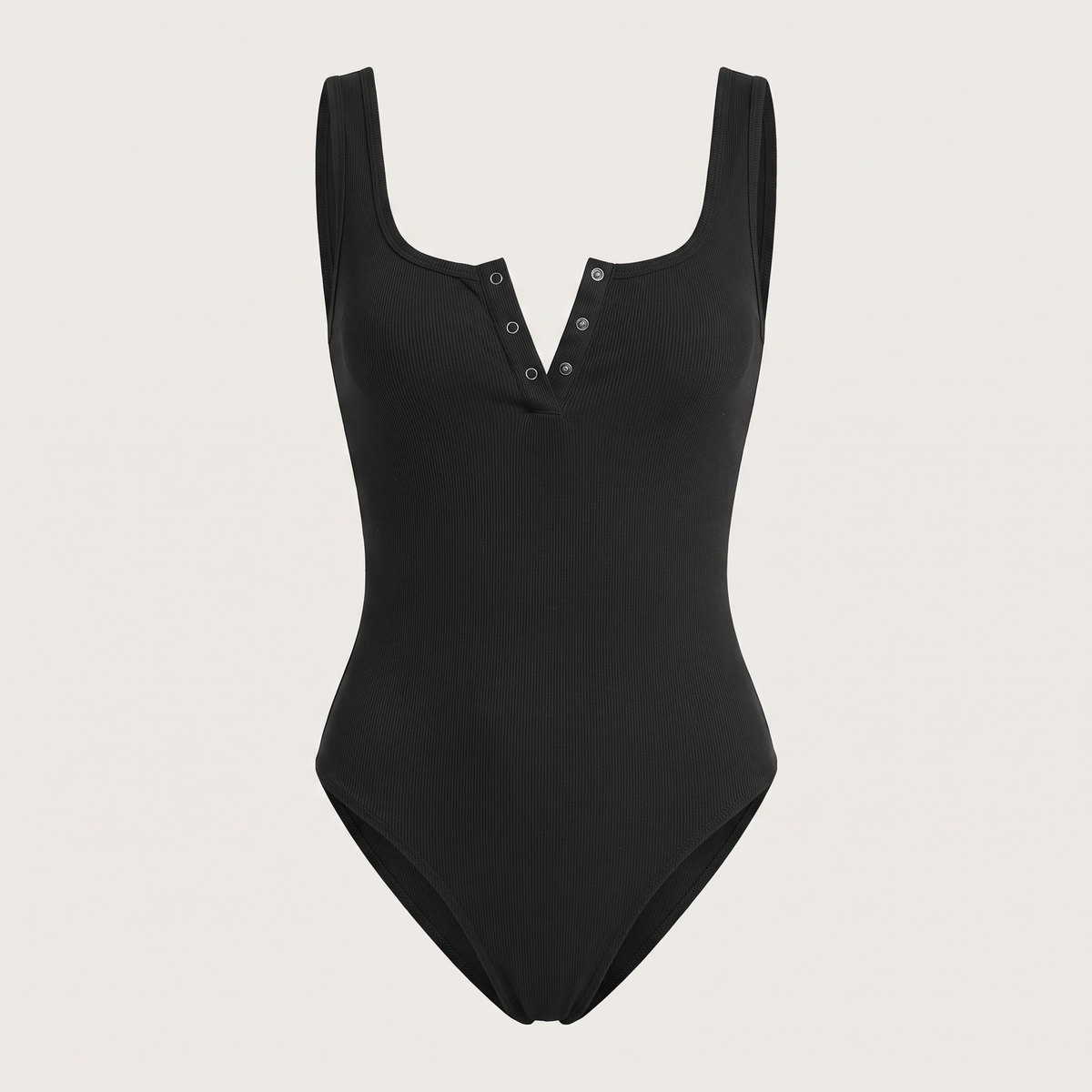 Avéline Seamless Modal Henley Tank Bodysuit
