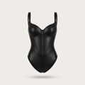 Avéline Faux-Leather Hourglass Corset Bodysuit