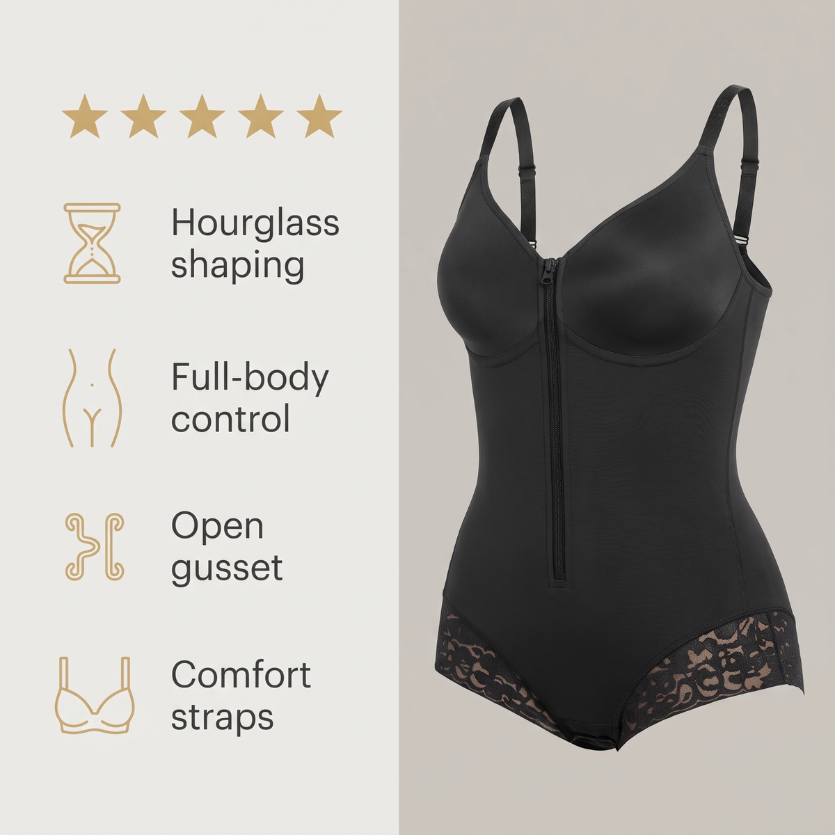 Avéline Hourglass Full-Body Shaping Bodysuit