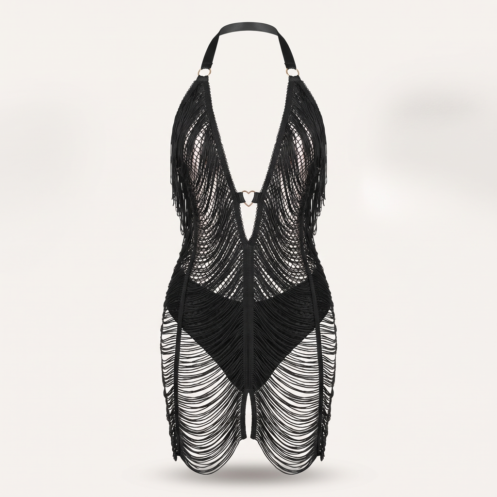 Avéline Tassel Bodycon Mini Nightie