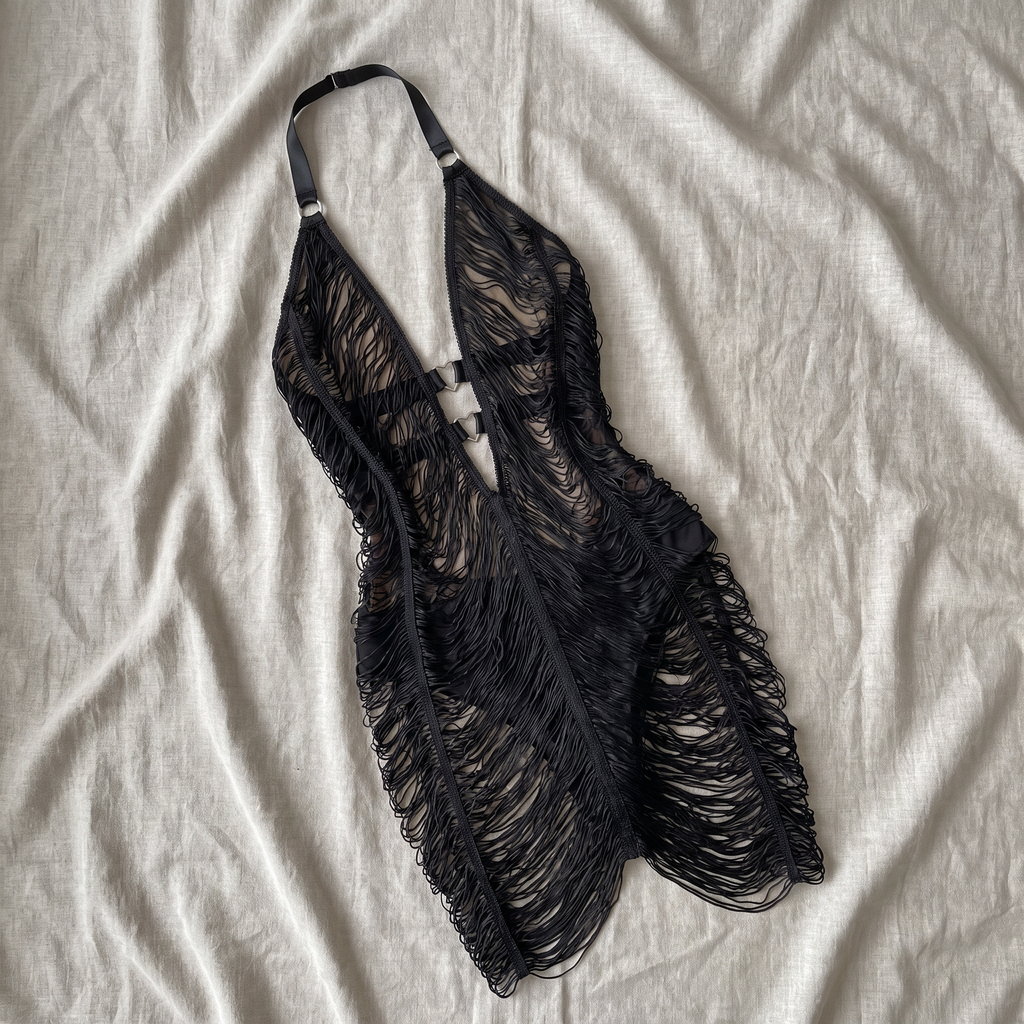 Avéline Tassel Bodycon Mini Nightie