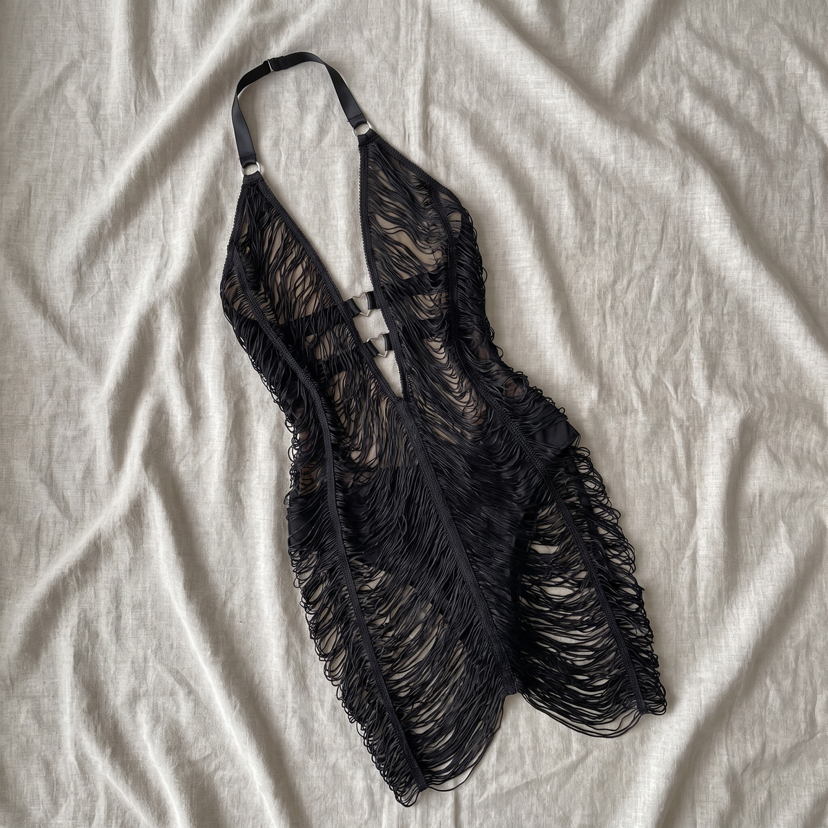 Avéline Tassel Bodycon Mini Nightie