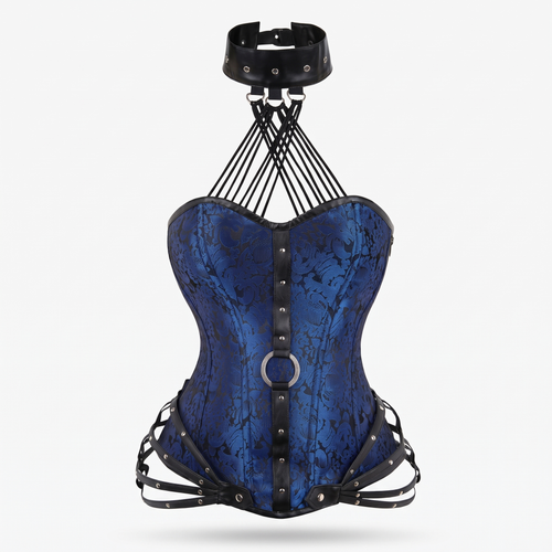 Avéline 1980s 11-Boned Cotton Side-Zip Corset