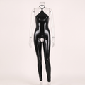 Avéline Glossy Oil-Shine Halter Crossback Bodystocking