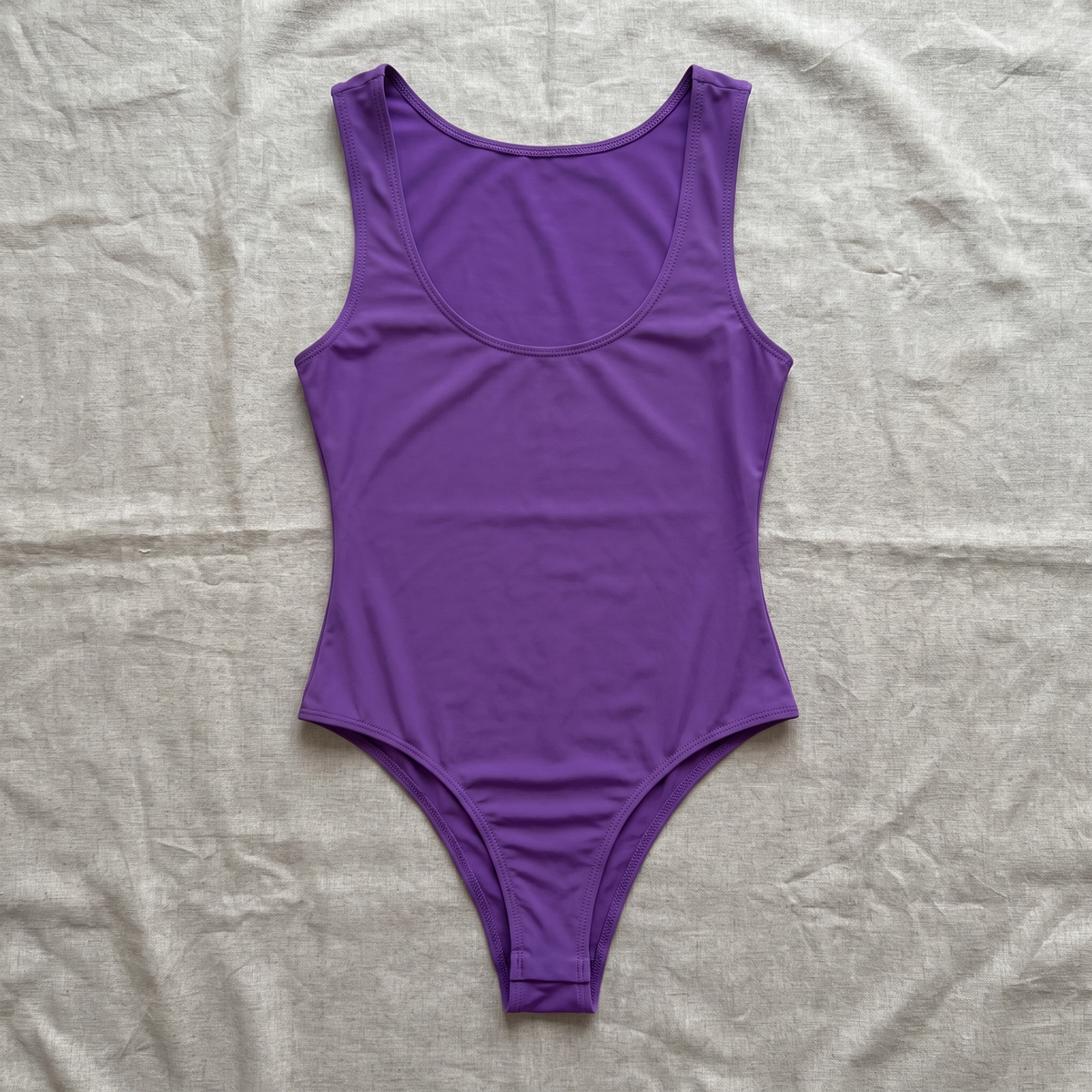 Avéline Oil-Shine Sheer Crotchless Bodysuit with Lace Stockings