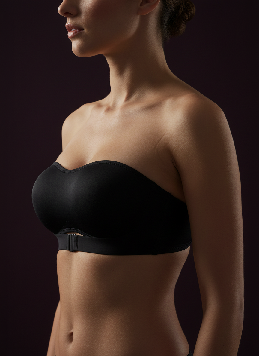 Avéline bra side profile on model