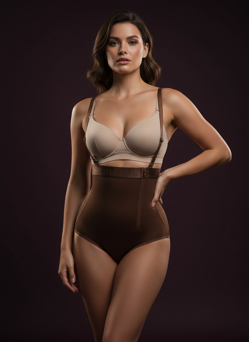 Model wearing Avéline High-Waisted Sculpting Shaping Brief